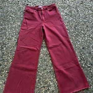 Dear John “Fiona - Super High-rise, Wideleg” Jeans in Coral
